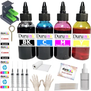Duruınk Canon E414/E404/E484/E474 Yazıcı Uyumlu Kartuş Dolum Seti 4X100ML