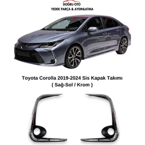 Toyota Corolla Sis Yuvası Için Krom Kapak - Çerçeve 2019-2024 Model Uyumlu