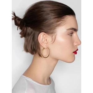 Gold Halka Küpe Seti