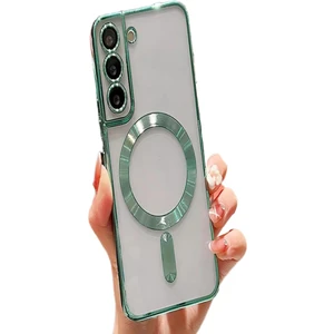 Samsung Galaxy S21 Fe Kılıf Kamera Lens Korumalı Renkli Magsafe Şeffaf Silikon