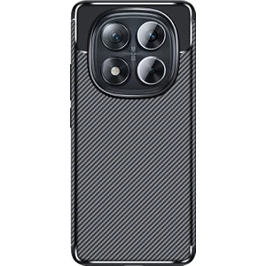 Xiaomi Redmi Note 14 Pro Plus Karbon Tasarım Silikon Kılıf Kapak Dayanıklı ve Koruyucu