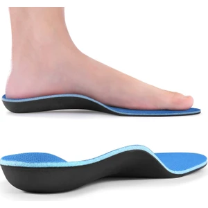 Ortopedik Memory Foam Tabanlık, Konfor & Rahat Ark Takviyeli, Şok Emici Ayakkabı Taban