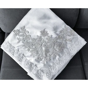 Bohça Çeyizlik Bohça Gelin Bohçası Damat Bohçası Saten Piliseli Beyaz Gri Gold Pudra