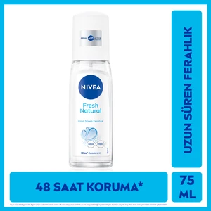 NIVEA Kadın Pump Sprey Deodorant 75ml, 48 Saat Ter Koruması, Uzun Süren Ferahlık, Okyanus Özleri Esansı