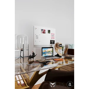 Ofis ve Çalışma Odası Için Mıknatıs Hediyeli Metal Pano - Hatıra Fotoğraf Not Panosu -Mutfak Panosu