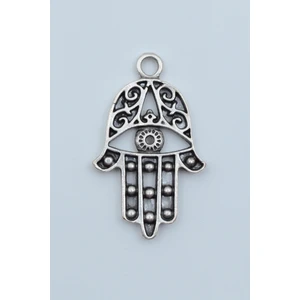 Fatma Ana Eli Gümüş Kaplama Kolye Ucu