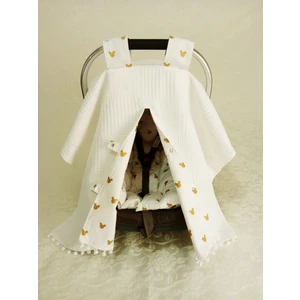 Pamuk Puset Örtüsü 1 Parça  ( Puset Minderi  Dahil Değildir )