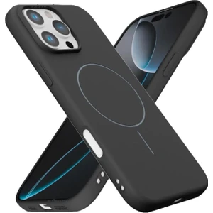 M.tk moveteck Apple iPhone 16 Pro Max Uyumlu Kılıf Ince Magsafe Halkalı Kablosuz Şarj Özellikli Lansman Silikon Kapak