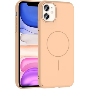 M.tk moveteck Apple iPhone 11 Kılıf Ince Magsafe Halkalı Kablosuz Şarj Özellikli Lansman Silikon Kapak