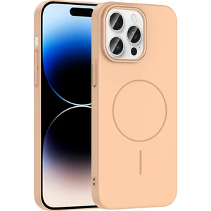M.tk moveteck Apple iPhone 14 Pro Max Uyumlu Kılıf Ince Magsafe Halkalı Kablosuz Şarj Özellikli Lansman Silikon Kapak