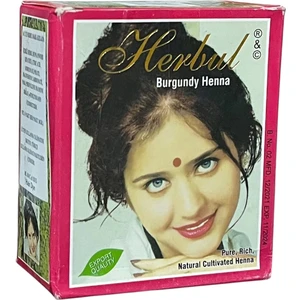 Bordo Kızıl Hint Kınası Herbul 10 gr 6 Adet Burgundy Henna