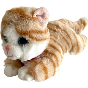 Sesli Yatan Miyavlayan 25 cm Peluş Kedi Oyuncak