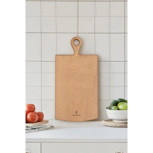 Yekpare Masif Ahşap Sunum Tahtası Kesme Tahtası Kayın Medium