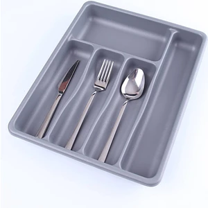 Gri - 5 Bölmeli Çekmece Içi Kaşıklık 36X29X5CM  GO50609133530