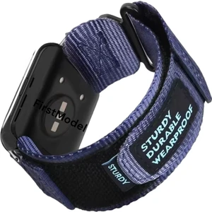 Huawei Watch Fit 2 Uyumlu Premium Cırtlı Bant Kordon Lacivert