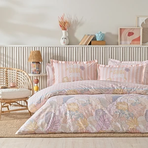 Lia Tek Kişilik Nevresim Takımı - Somon