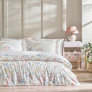 Rosalin Çift Kişilik Krep Nevresim Takımı - Beyaz