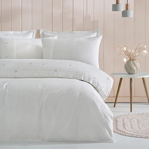 Angel Çift Kişilik Krep Nevresim Takımı - Beyaz