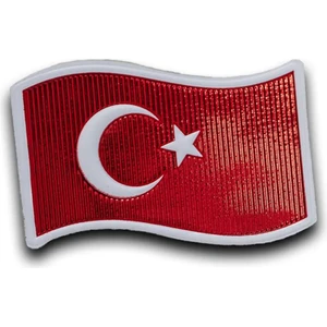Safari AVM Dalgalı Türk Bayrağı Kol Arması Patch
