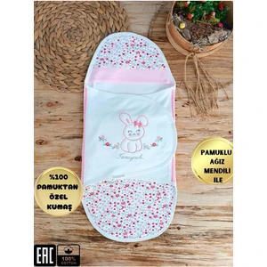 Bebek Battaniyesi Uyku Tulumu Kundağı %100 Pamuklu Ortopetik Hastane Çıkışı Yenidoğan 0-9AY