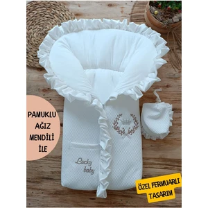 Bebek Battaniyesi Bebek Dış Kundağı Hastane Çıkışı Yenidoğan Özel Tasarım Hediyelik Unisex