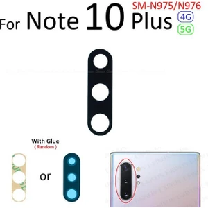 Samsung Galaxy Note 10 Plus Arka Kamera Camı Lens Yapışkanlı