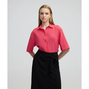 Miss İpekyol Dokulu Rahat Kesim Gömlek IS1250025077033