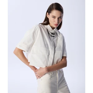 Geniş Cepli Poplin Gömlek TS1250025196018