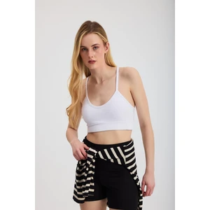 3001 Kaplı Büstiyer Beyaz