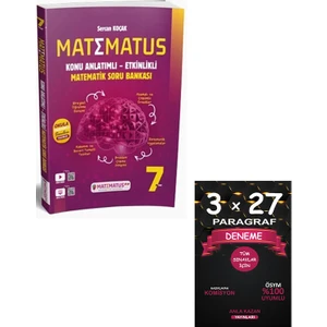 7. Sınıf Matematik Konu Anlatımlı Etkinlikli Soru Bankası+Paragraf Deneme