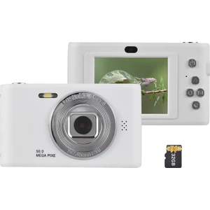 1080P 50MP Çift Lens 8x Zoom Dijital Fotoğraf Makinesi 2.4 Inç Ekran 32GB Tf Kart Hediye Çocuk Genç Öğrenci (Yurt Dışından)