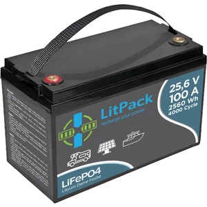 Litpack  12V(12.8V)  100 Ah Lifepo4 Akü (Batarya, Pil) Yüksek Performans Lityum Akü