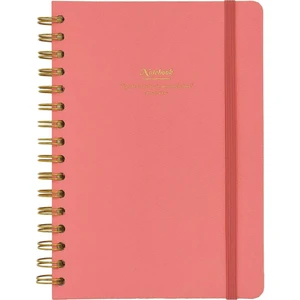 Victoria's Journals Canvas Sert Kapak Spiralli Defter A5 100GR 160 Sayfa Noktalı Pembe