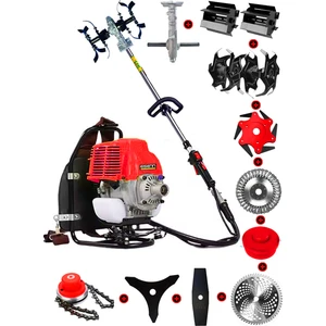 Alman Ech 500 10 In 1 Sırt Tipi Ot Çim Biçme Tırpanı+Toprak Eşeleme+Akrobat Çapa Aparatı Çelik Fırça