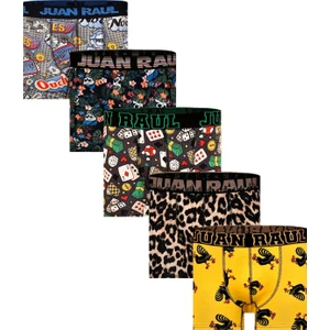 Juan Raul 5 Li  Desenli Erkek Boxer (Karışık Renkler Gönderilir)