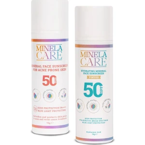 Minela Care Hydrating Mineral Filtreli +  Acne Prone Mineral Filtreli Seti Pa++++
