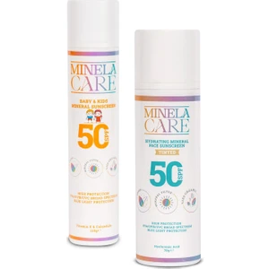 Minela Care Hydrating mineral Filtreli Renkli + Bebek Güneş Koruyucu Seti Pa++++