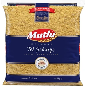 Mutlu Makarna Tel Şehriye Makarna 5 kg