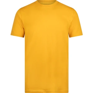 Sarı Regular Fit Bisiklet Yaka Pamuklu Basic Tişört