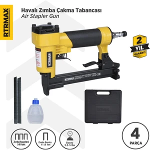 Rtrmax RTM0116 Havalı Zımba Çakma Tabancası 6-16 mm 3.5-5 Bar Çantalı