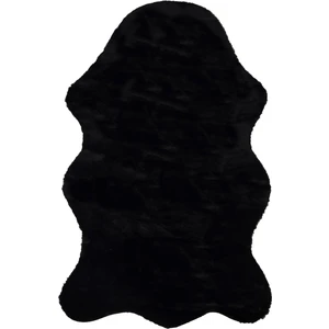 Halı Meloni Siyah Yıkanabilir Tüy Dökmez Pofuduk Dekoratif Post Pelüş Halı