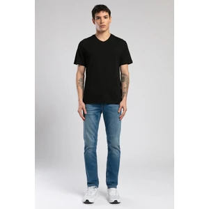 Lee Cooper Jonat Erkek V Yaka T-Shirt Siyah