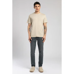 Lee Cooper Gael Erkek O Yaka T-Shirt Bej