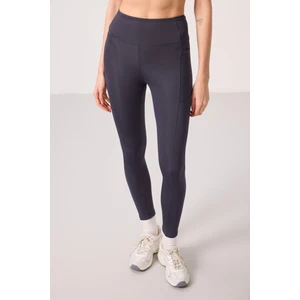 Tommy Life Antrasit Polyester Esnek Standart Fit Performans Kadın Tayt - 94667