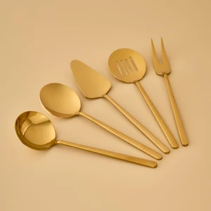 Siena 5 Parça Servis Seti Gold