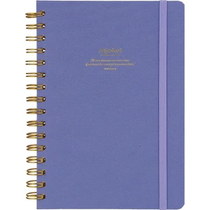 Victoria's Journals Canvas Sert Kapak Spiralli Defter A5 100GR 160 Sayfa Noktalı Mavi