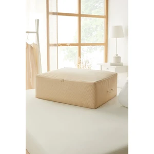 Ocean Home Textile Büyük Boy Bej Balıksırtı Baza Altı Yastık Yorgan Kazak Hurcu, Hurç 62x46x22 cm