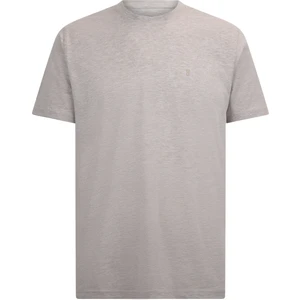 Bej Regular Fit Bisiklet Yaka Pamuklu Basic Tişört