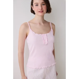 Josie Striped Pembe Şortlu Pijama Takımı