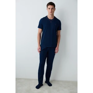 Navy Star Pijama Takımı